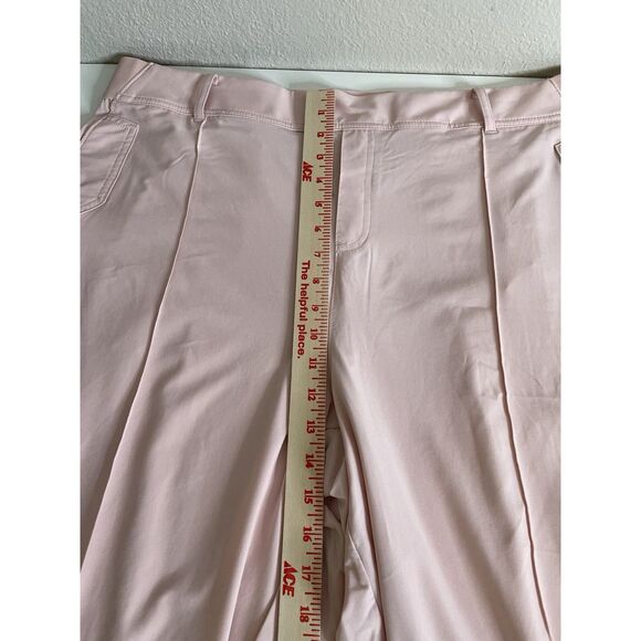 Athleta Size 18 Orchid Pink Vienna Cargo Pants Stright Leg Stretch Long Light - Picture 10 of 12